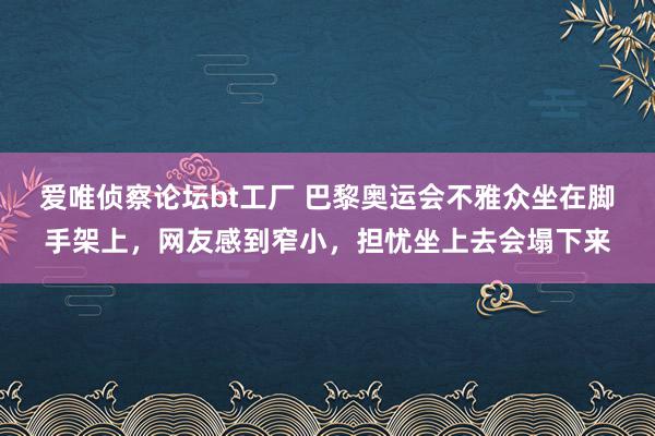 爱唯侦察论坛bt工厂 巴黎奥运会不雅众坐在脚手架上，网友感到窄小，担忧坐上去会塌下来