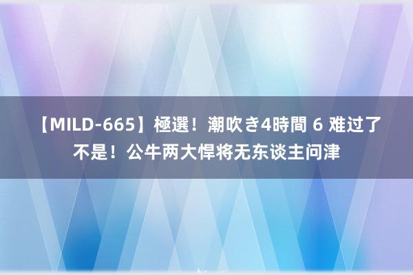 【MILD-665】極選！潮吹き4時間 6 难过了不是！公牛两大悍将无东谈主问津