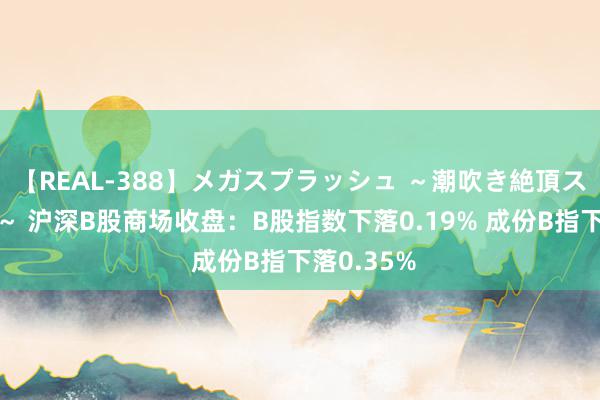 【REAL-388】メガスプラッシュ ～潮吹き絶頂スペシャル～ 沪深B股商场收盘：B股指数下落0.19% 成份B指下落0.35%