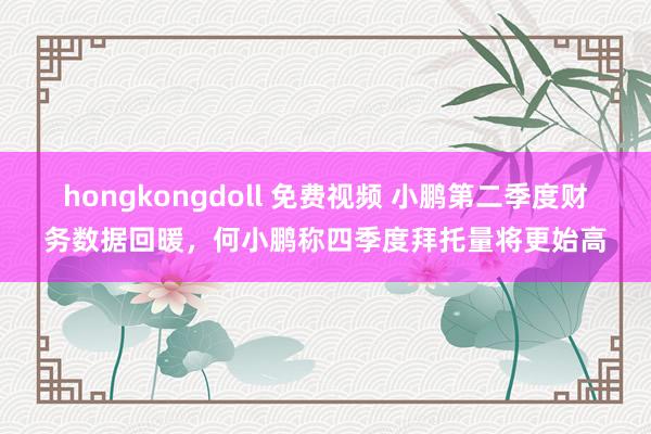 hongkongdoll 免费视频 小鹏第二季度财务数据回暖，何小鹏称四季度拜托量将更始高